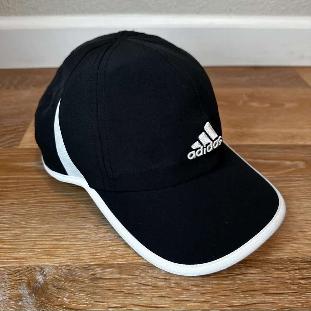 Adidas Aeroready Black Athleisure Adjustable Strapback Women's Cap Hat, OS